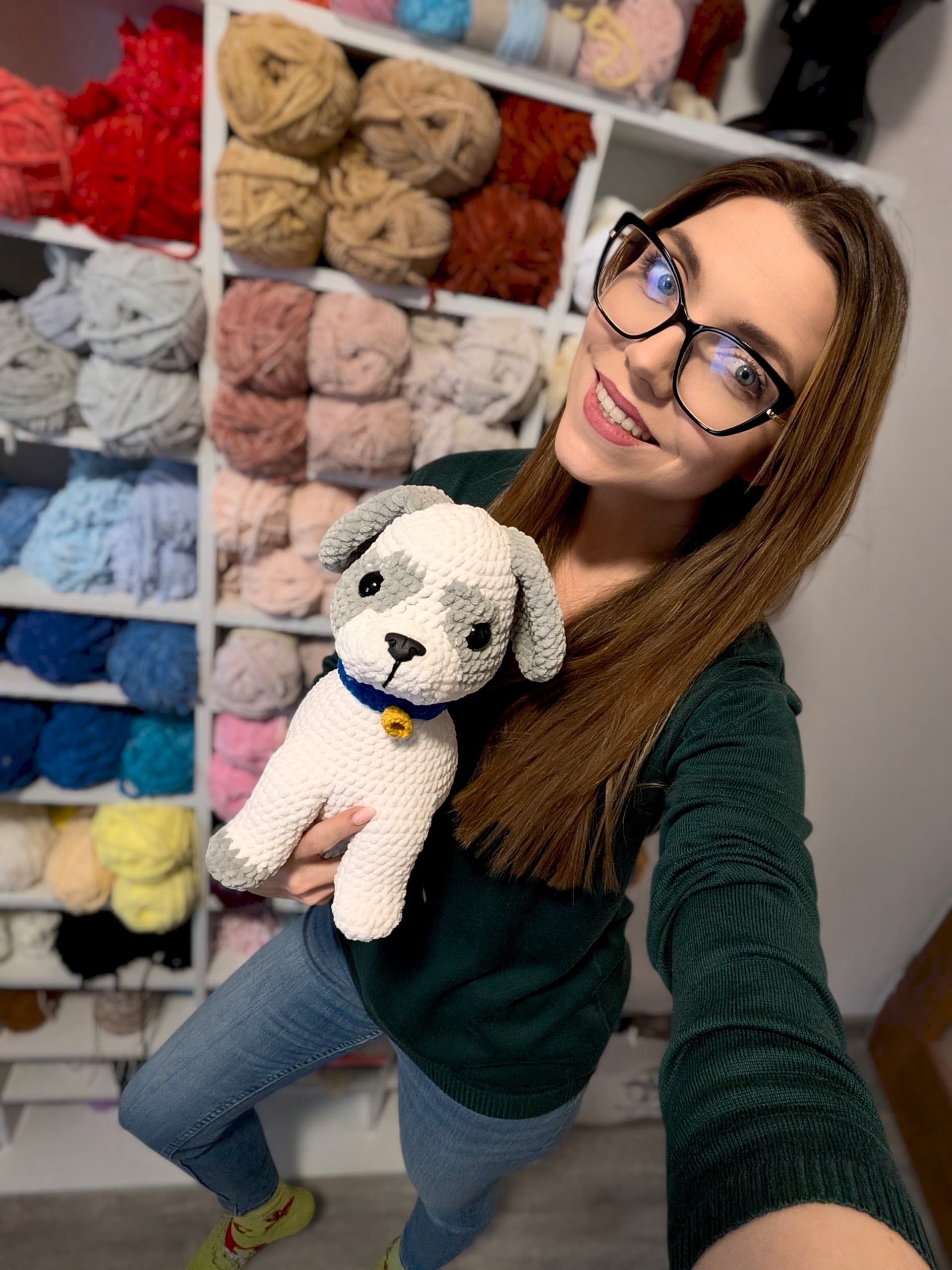 Szczeniaczek Rocky Wzór Szydełkowy