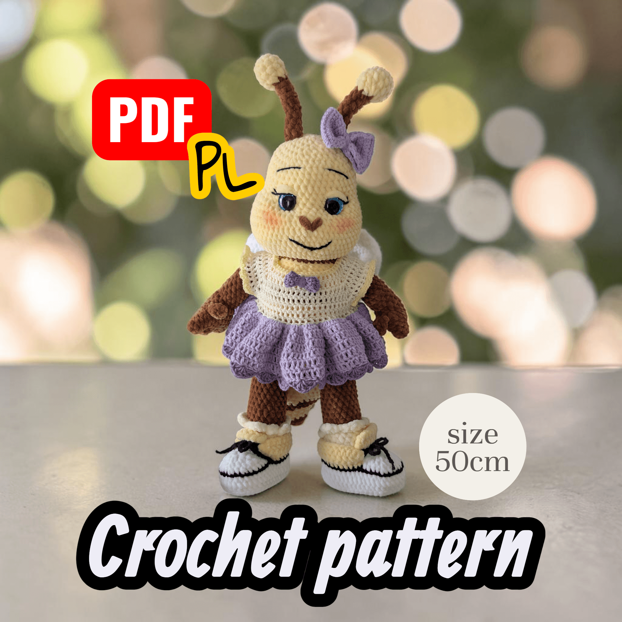 Wzór szydełkowy Pszczółka Pola